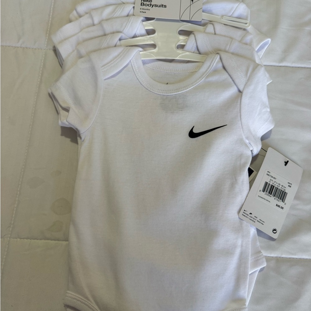 Nike White Infant Bodysuits Set